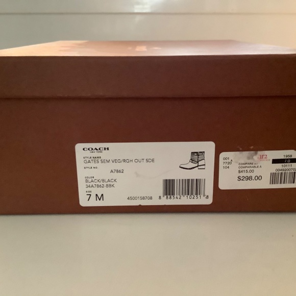 Coach Boots Black (size 7) - Picture 2 of 7